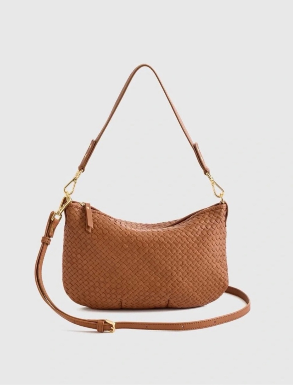 Quince Mini Sloane Woven Leather Crossbody Bag
